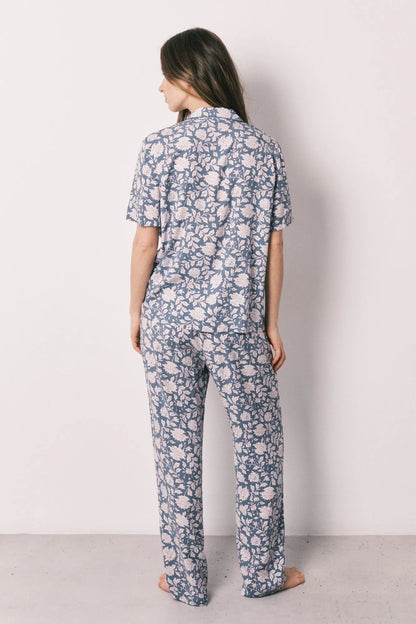 Women Secret Blue Print Women Viscose Floral Print Classic Pyjamas SKU: 3593041_19 Image 06