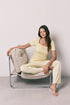 Women Secret Yellow Women Yellow Cotton Short Sleeve Long Pyjamas SKU: 3593070_04 Image 01