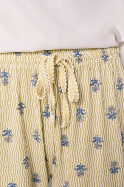 Women Secret Ivory Women White Cotton Capri Pyjamas SKU: 3593073_96 Image 04