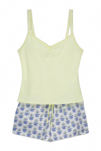 Women Secret Yellow Women Yellow Cotton Short Pyjamas SKU: 3593076_04 Image 07