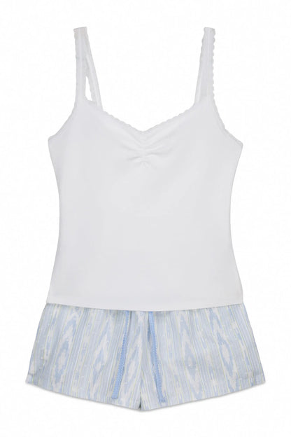 Women Secret Ivory Women White Cotton Short Pyjamas SKU: 3593077_96 Image 07