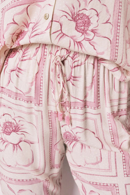 Women Secret Pink Women Floral Classic Long Pyjamas SKU: 3593082_73 Image 03