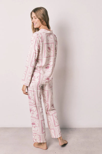 Women Secret Pink Women Floral Classic Long Pyjamas SKU: 3593082_73 Image 05