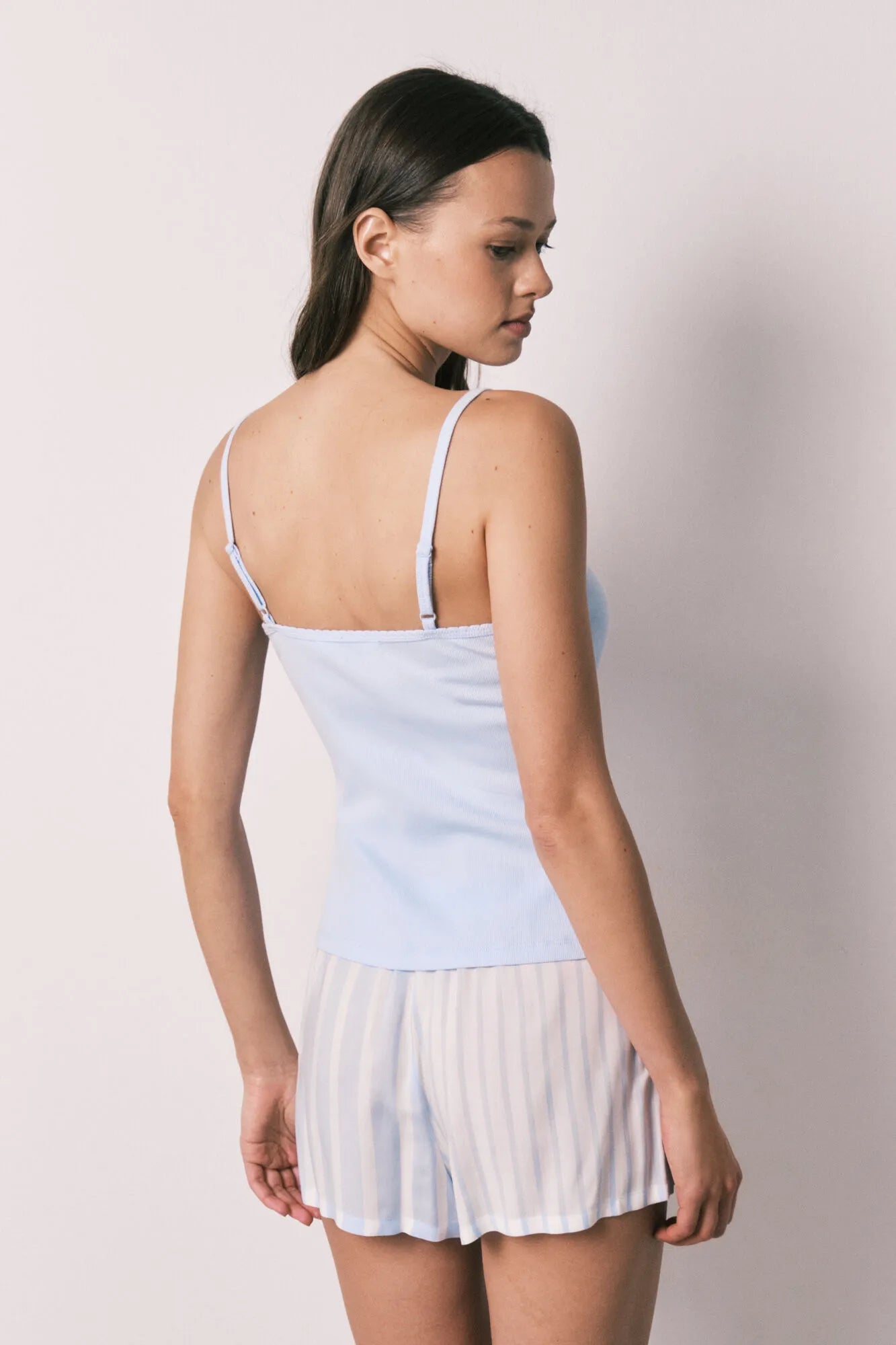 Women Secret Medium Blue Women Blue Cotton And Viscose Short Pyjamas SKU: 3593085_12 Image 06