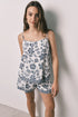 Women Secret Ivory Women Floral Print Short Pyjamas SKU: 3594726_96 Image 01