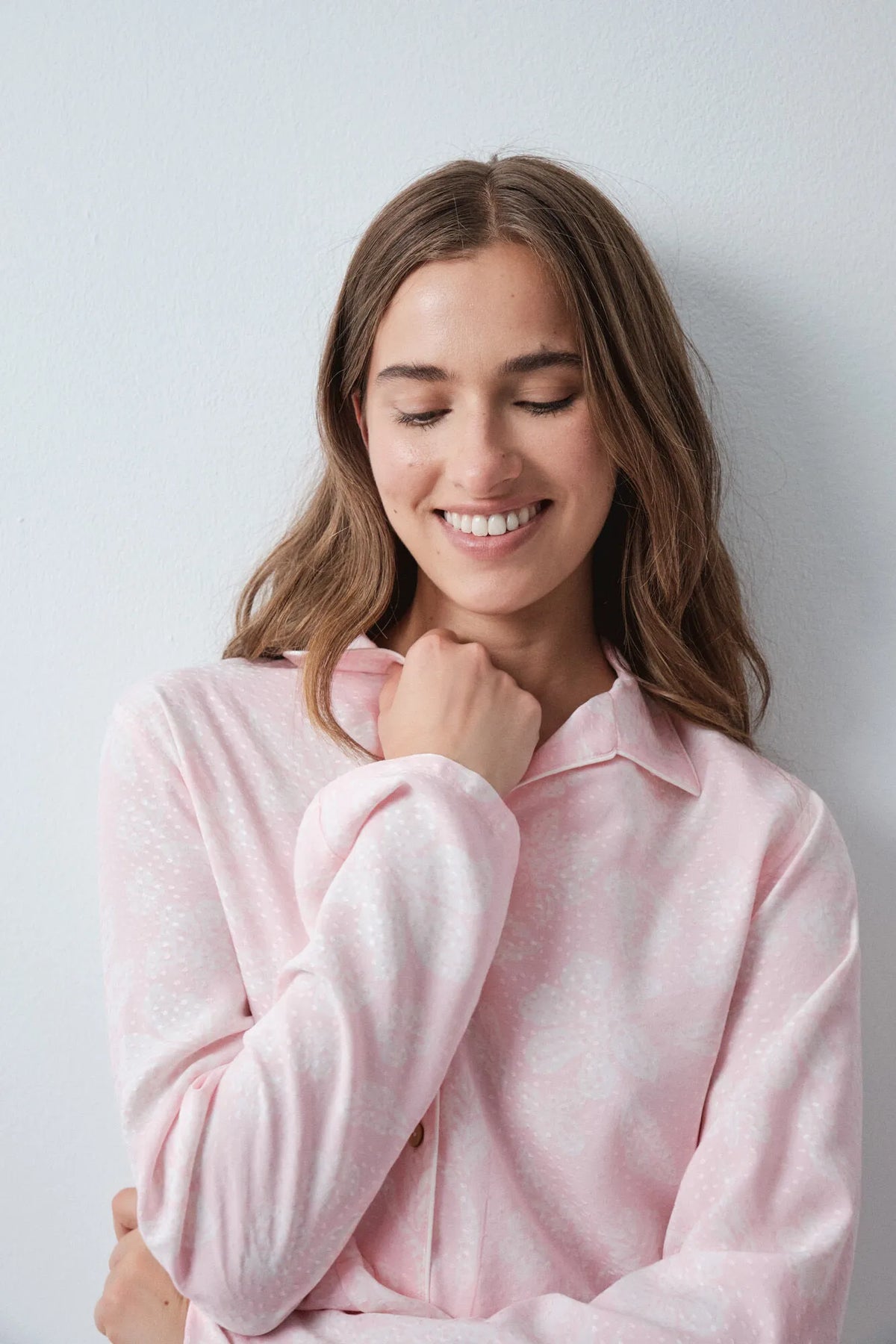 Women Secret Pink Women Bicolour Floral Print Classic Long Pyjamas SKU: 3594728_71 Image 04