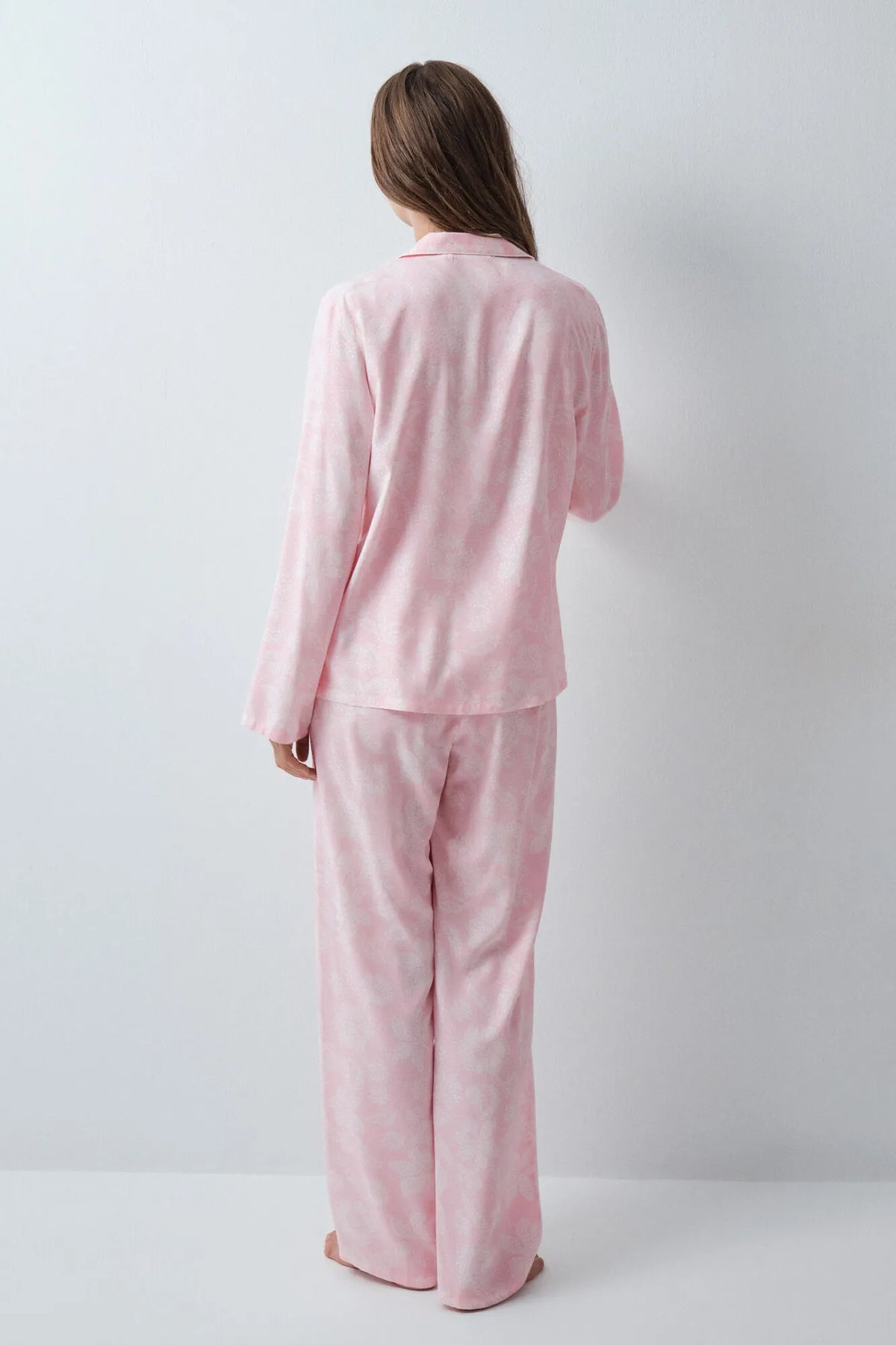 Women Secret Pink Women Bicolour Floral Print Classic Long Pyjamas SKU: 3594728_71 Image 06