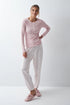 Women Secret Pink Women Pink Cotton Floral Long Pyjamas SKU: 3594740_71 Image 01