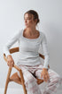 Women Secret Light Grey/Silver Women Plaid Cotton Long Pyjamas SKU: 3594741_48 Image 01
