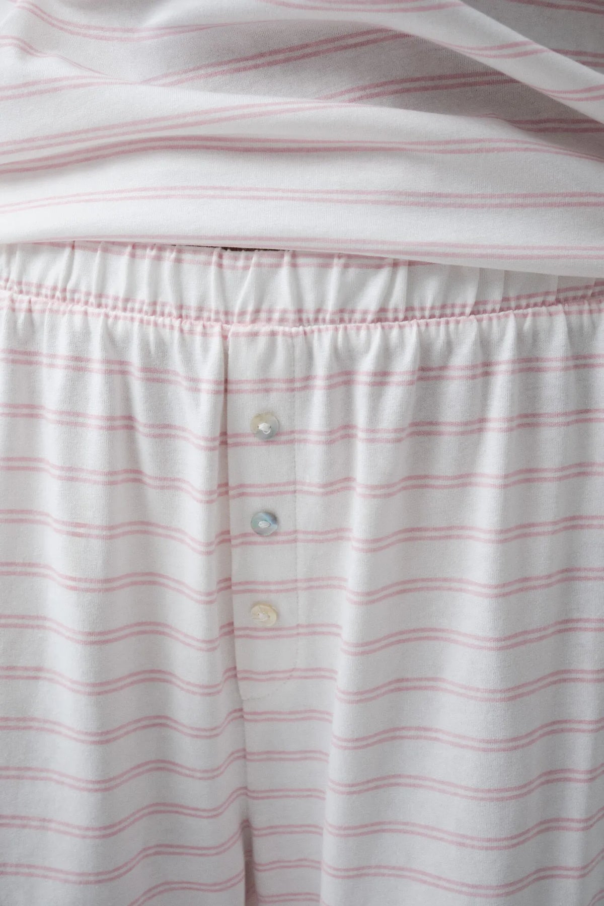 Women Secret Ivory Women Striped Cotton Short Sleeve Long Pyjamas SKU: 3594748_96 Image 04