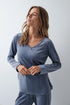Women Secret Medium Blue Women Dark Blue Long Pyjamas SKU: 3594757_15 Image 01
