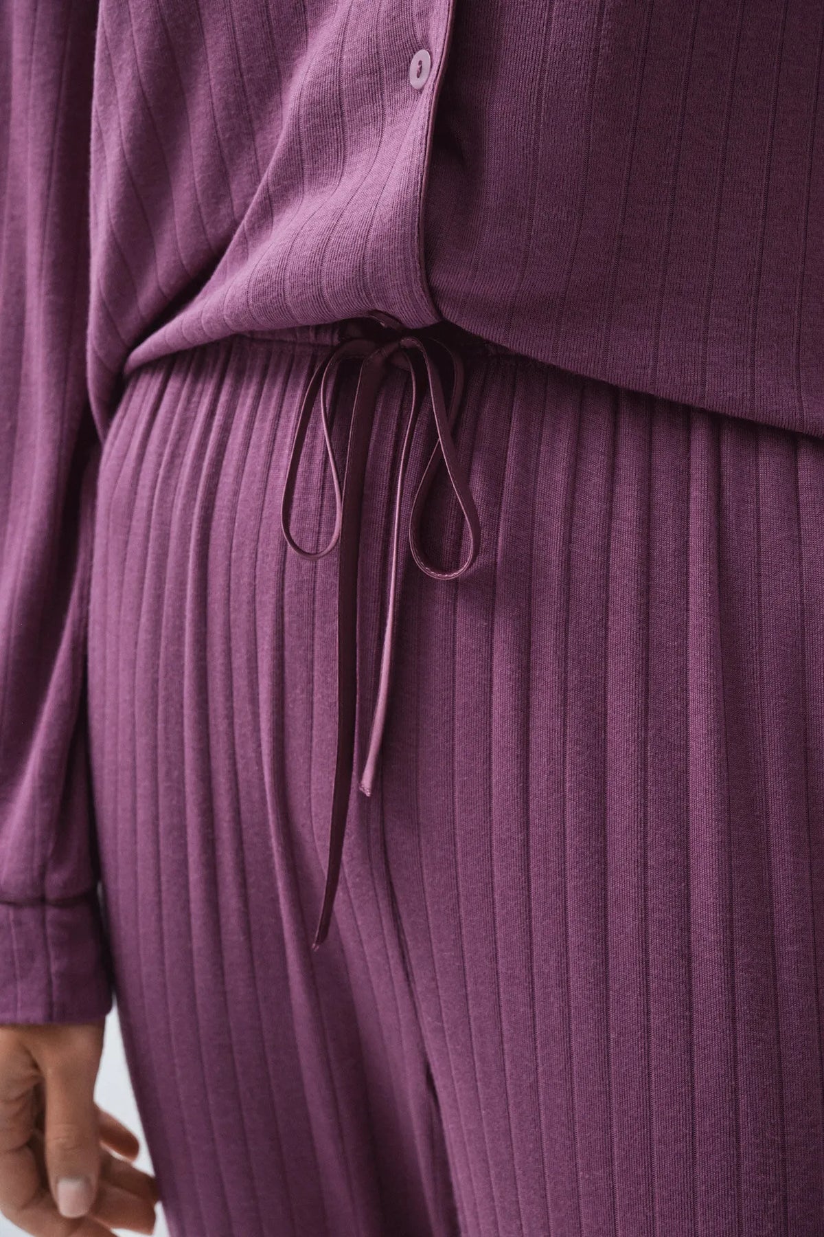 Women Secret Purple/Lilac Women Burgundy Classic Long Pyjamas SKU: 3594760_76 Image 04