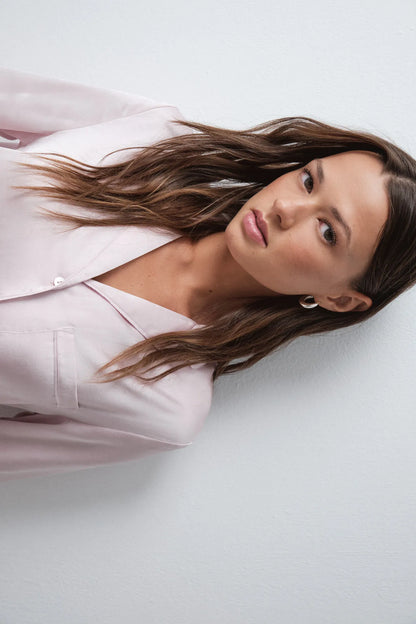 Women Secret Pink Women Pink Satin-Finish Classic Pyjamas SKU: 3594785_72 Image 02