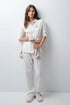 Women Secret White Print Women Striped Cotton Classic Pyjamas SKU: 3594790_97 Image 01