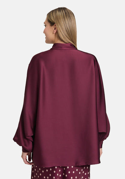 Vera Mont_Deep Dahlia_Satin Blouse with Collar_3596-4262_4715_03