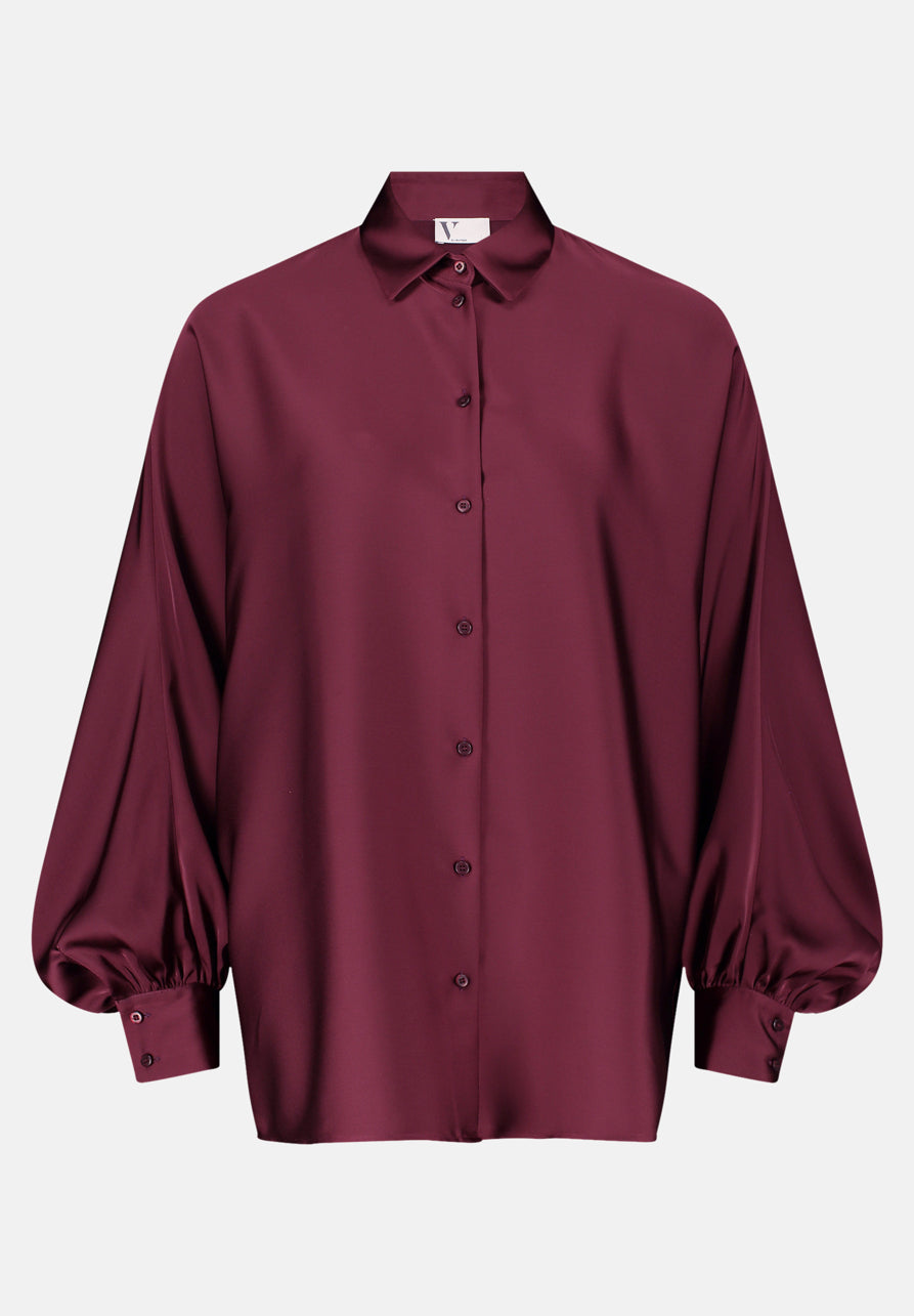 Vera Mont_Deep Dahlia_Satin Blouse with Collar_3596-4262_4715_04