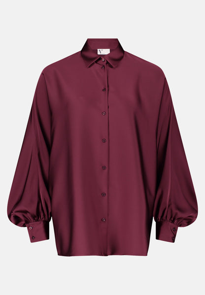 Vera Mont_Deep Dahlia_Satin Blouse with Collar_3596-4262_4715_04