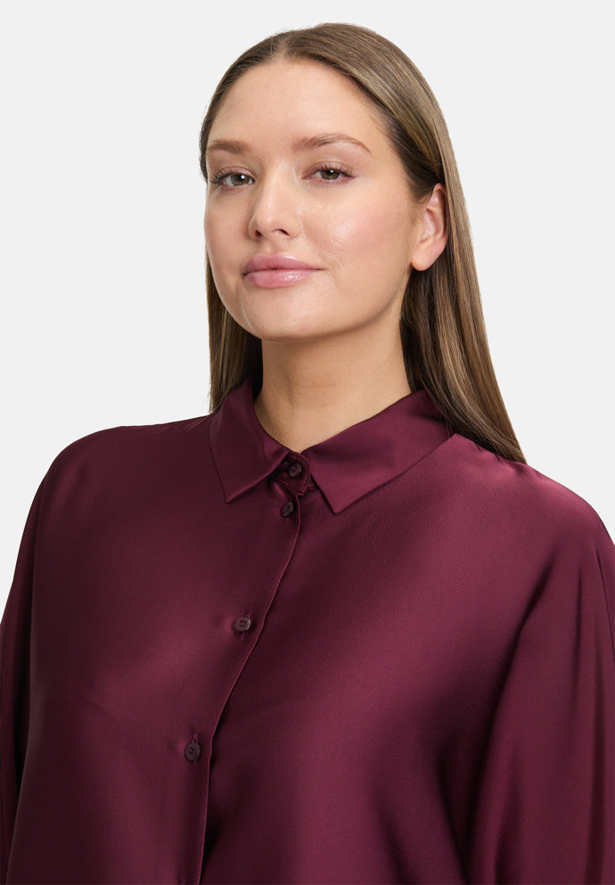 Vera Mont_Deep Dahlia_Satin Blouse with Collar_3596-4262_4715_06