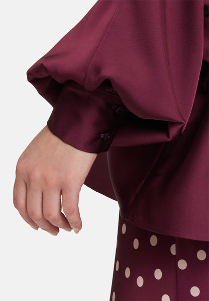 Vera Mont_Deep Dahlia_Satin Blouse with Collar_3596-4262_4715_07