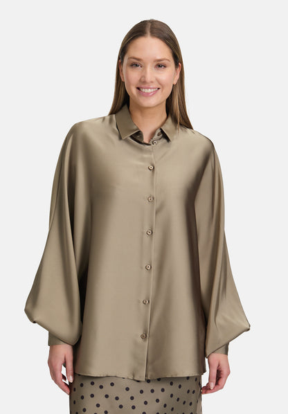Vera Mont_Turf_Satin Blouse with Collar_3596-4262_7387_02