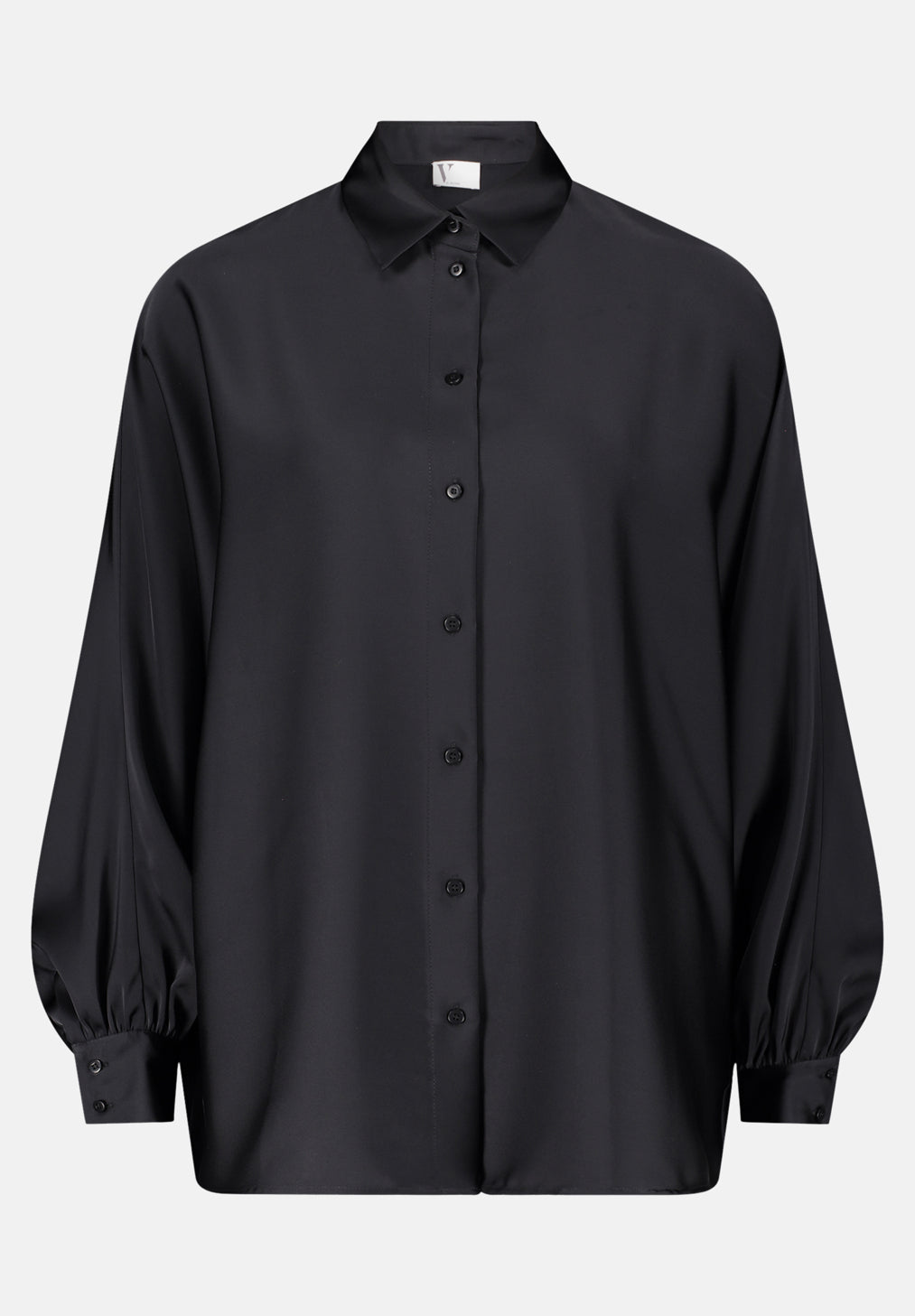 Vera Mont_Black_Satin Blouse with Collar_3596-4262_9045_04