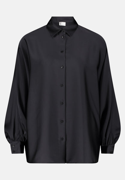Vera Mont_Black_Satin Blouse with Collar_3596-4262_9045_04
