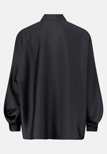 Vera Mont_Black_Satin Blouse with Collar_3596-4262_9045_05