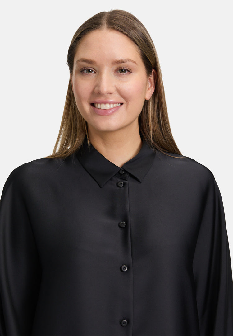 Vera Mont_Black_Satin Blouse with Collar_3596-4262_9045_06