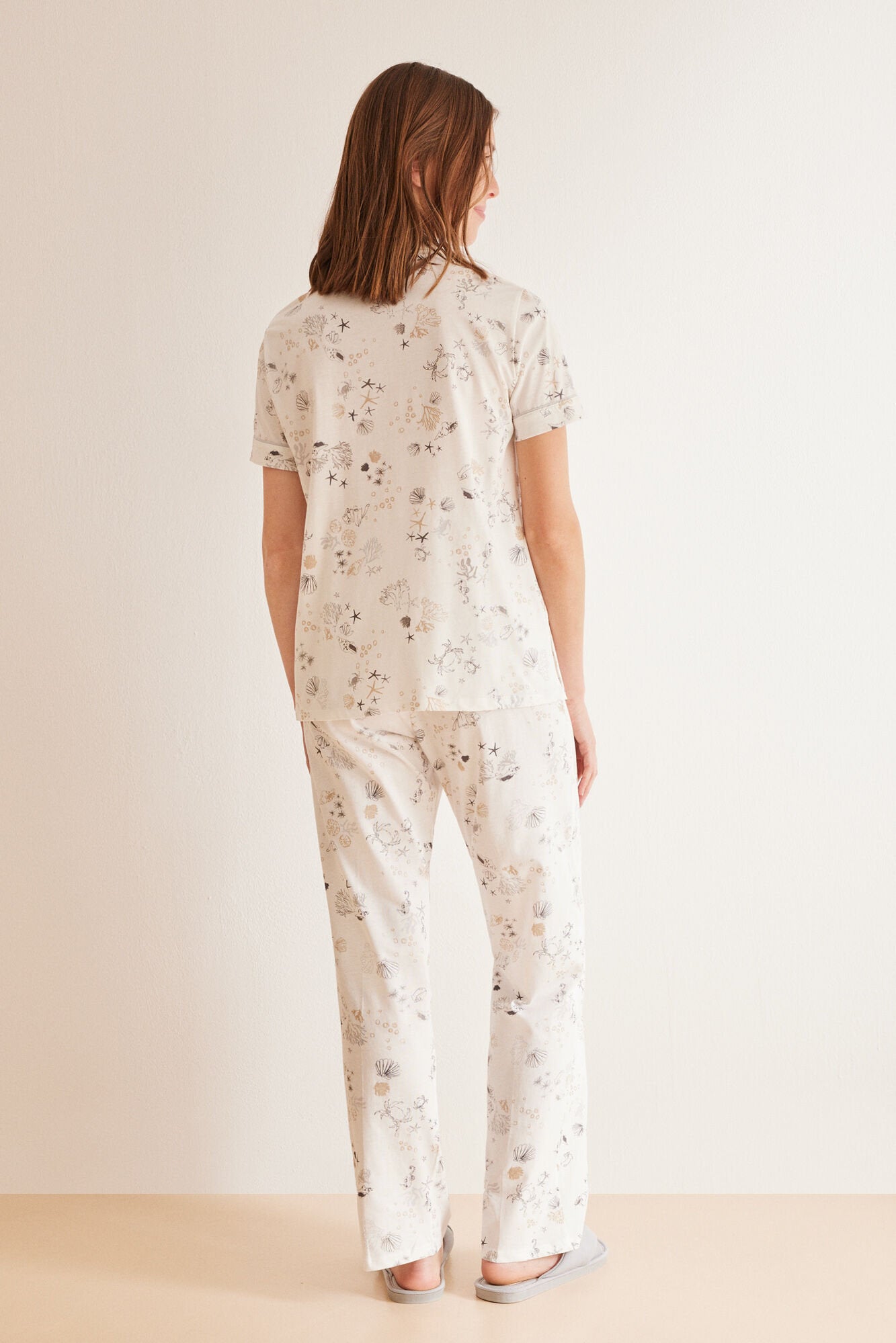 Cotton Shirt Pajama Set_05