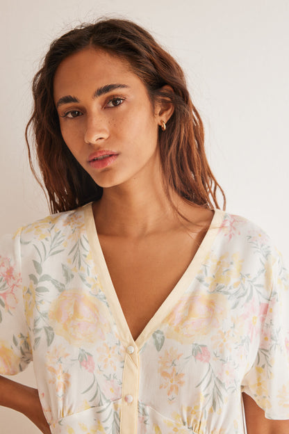 Capri Pajamas Floral Print_03