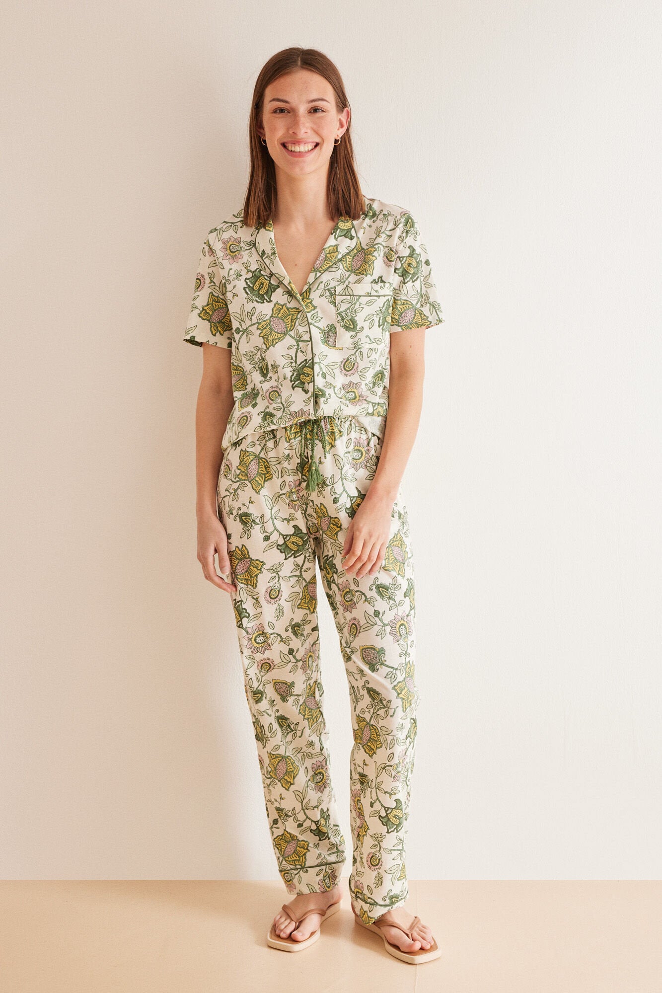 100% Cotton Oriental Shirt Pajamas_03