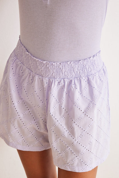 Swiss Lilac Embroidered Short Pajamas_05