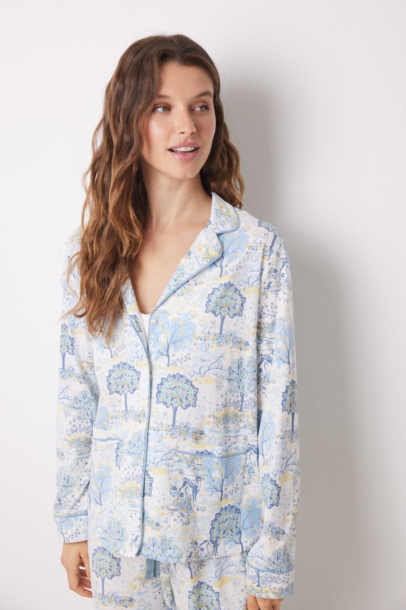 Long Pajamas Cotton Camisero Allover Landscape_03