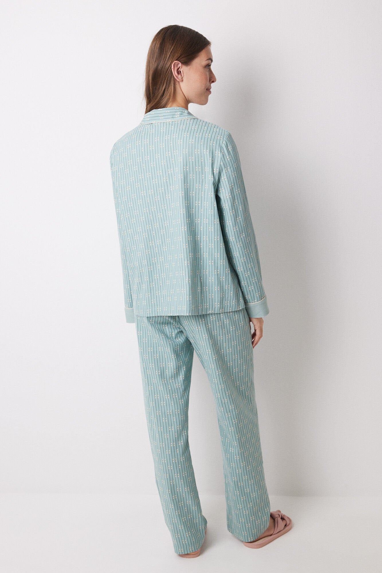 Long T-Shaired Pajama Blue Flannel_3598061_19_05