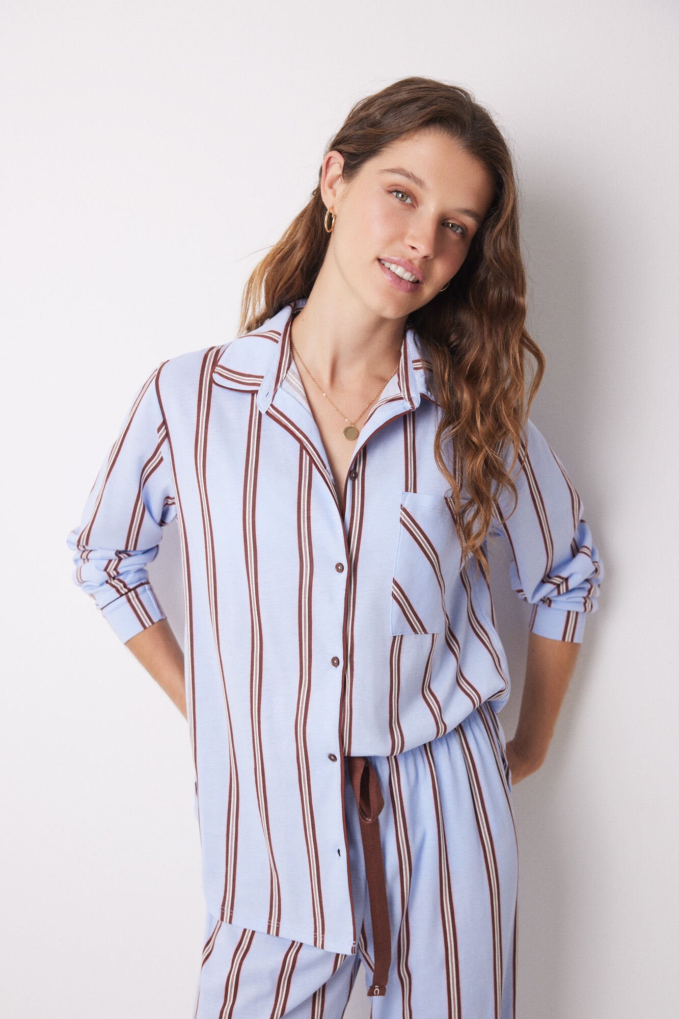 Striped Pajama Set_03