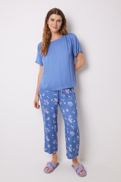 Pajama Capri Soft Touch Stamped Butterflies_02