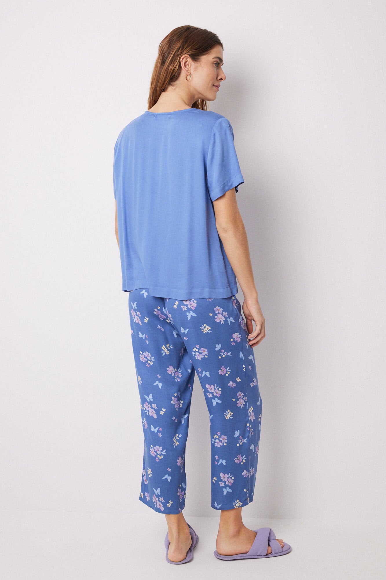 Pajama Capri Soft Touch Stamped Butterflies_05