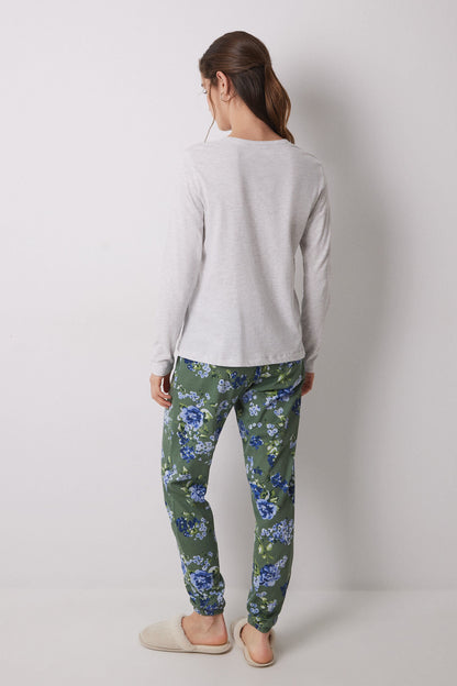 Women Secret_Long 100% Cotton Floral Print Pyjamas_3599159_48_05