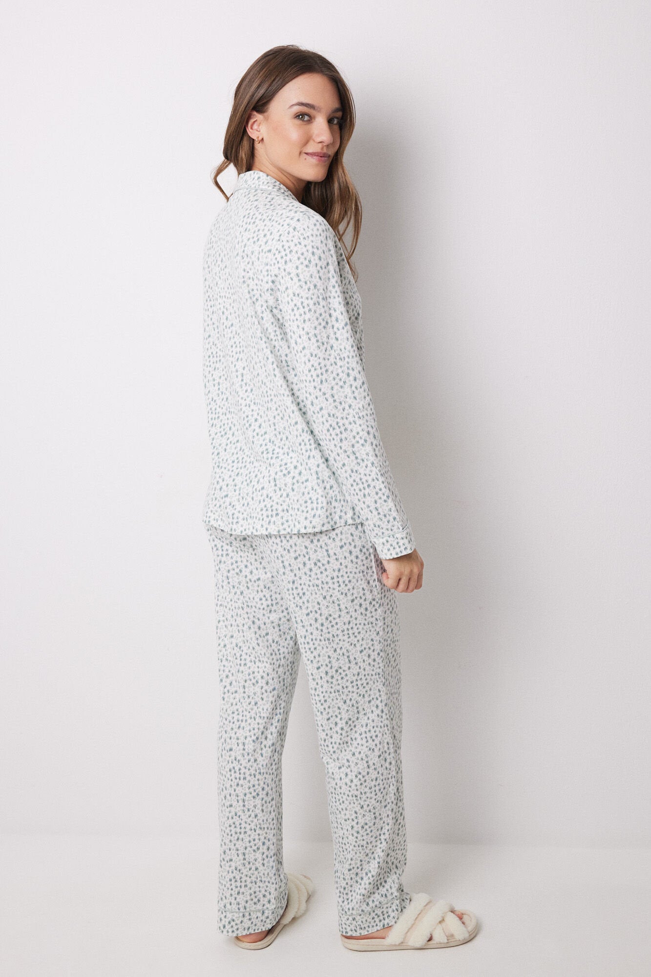Women Secret_Long Shirt Pajamas 100% Cotton Animal Print_3599161_23_05