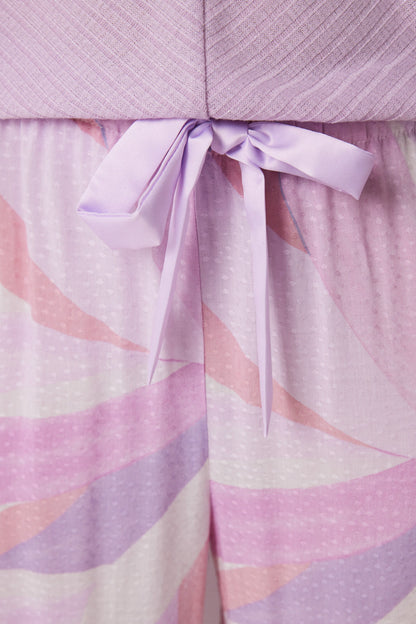 Women Secret_Lilac Geometric Print Capri Pajamas_3599165_75_04