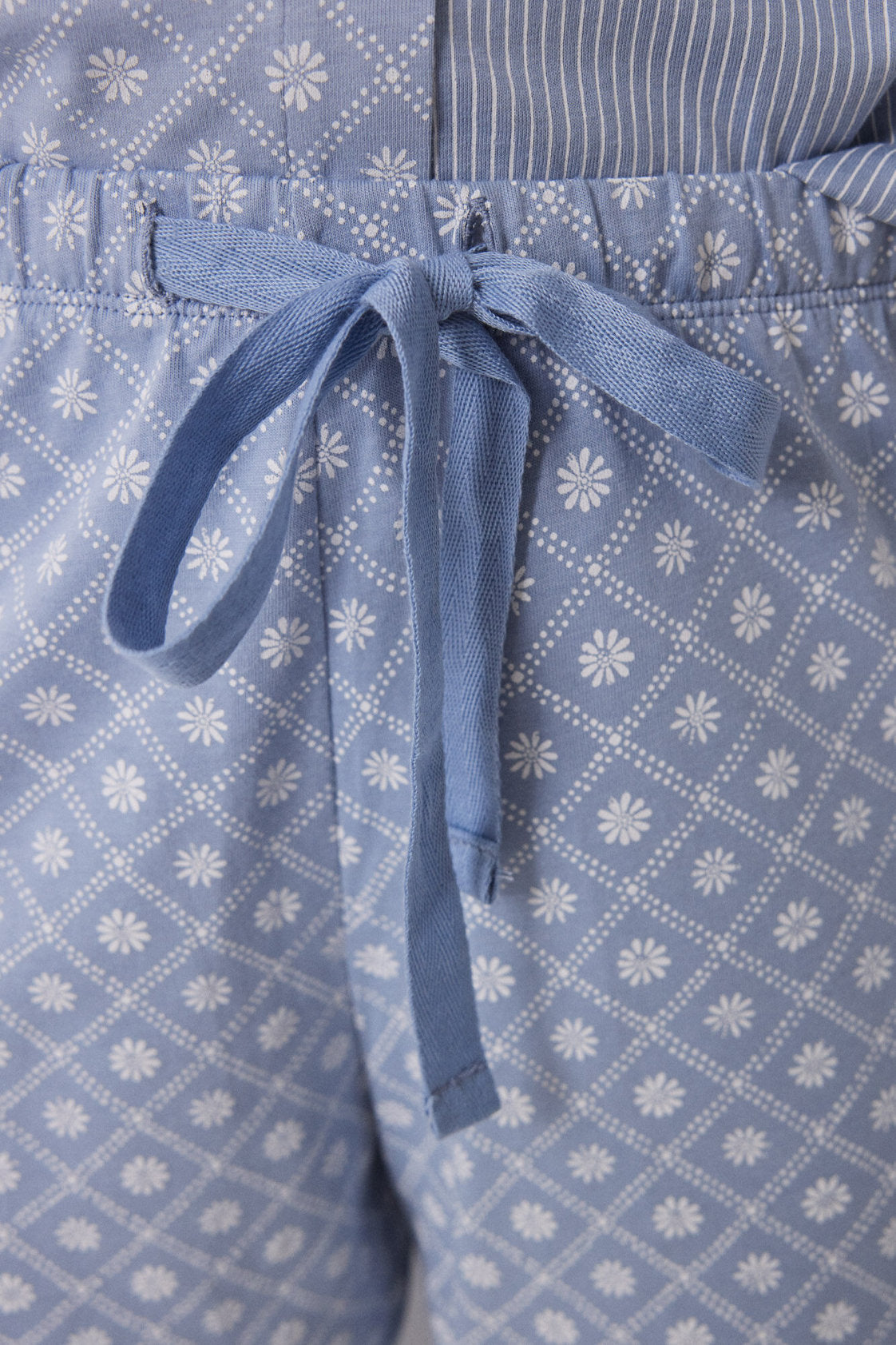 Women Secret_Long Classic Pyjamas 100% Cotton Striped and Flowers_3599166_17_06
