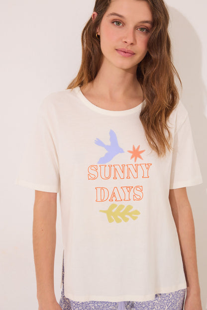 Women Secret_Capri Pyjamas 100% Cotton White Flowers_3599169_96_06