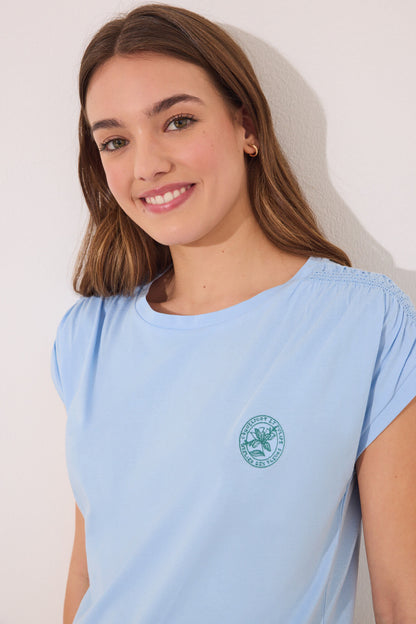 Women Secret_Short Pyjamas 100% Cotton Blue Flowers_3599176_12_03