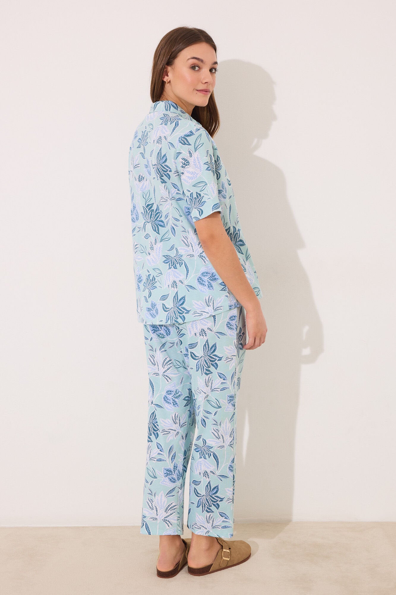 Women Secret_Capri Classic Pyjamas 100% Cotton Flowers_3599177_29_06