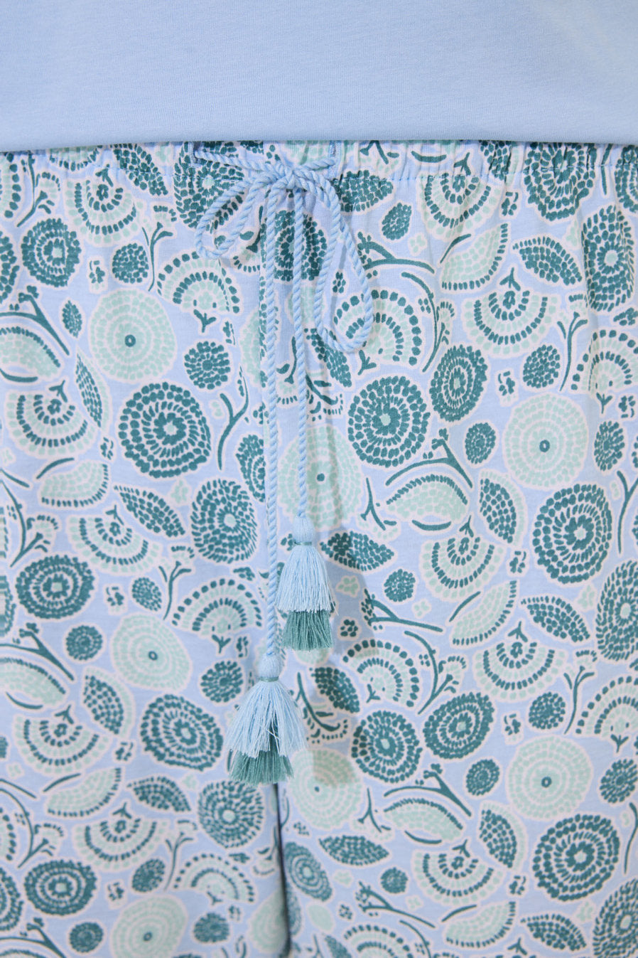 Women Secret_100% Cotton Blue Flower Pyjamas_3599178_12_05