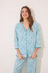 Women Secret_100% Cotton Green Flower Print Pyjamas_3599179_28_01