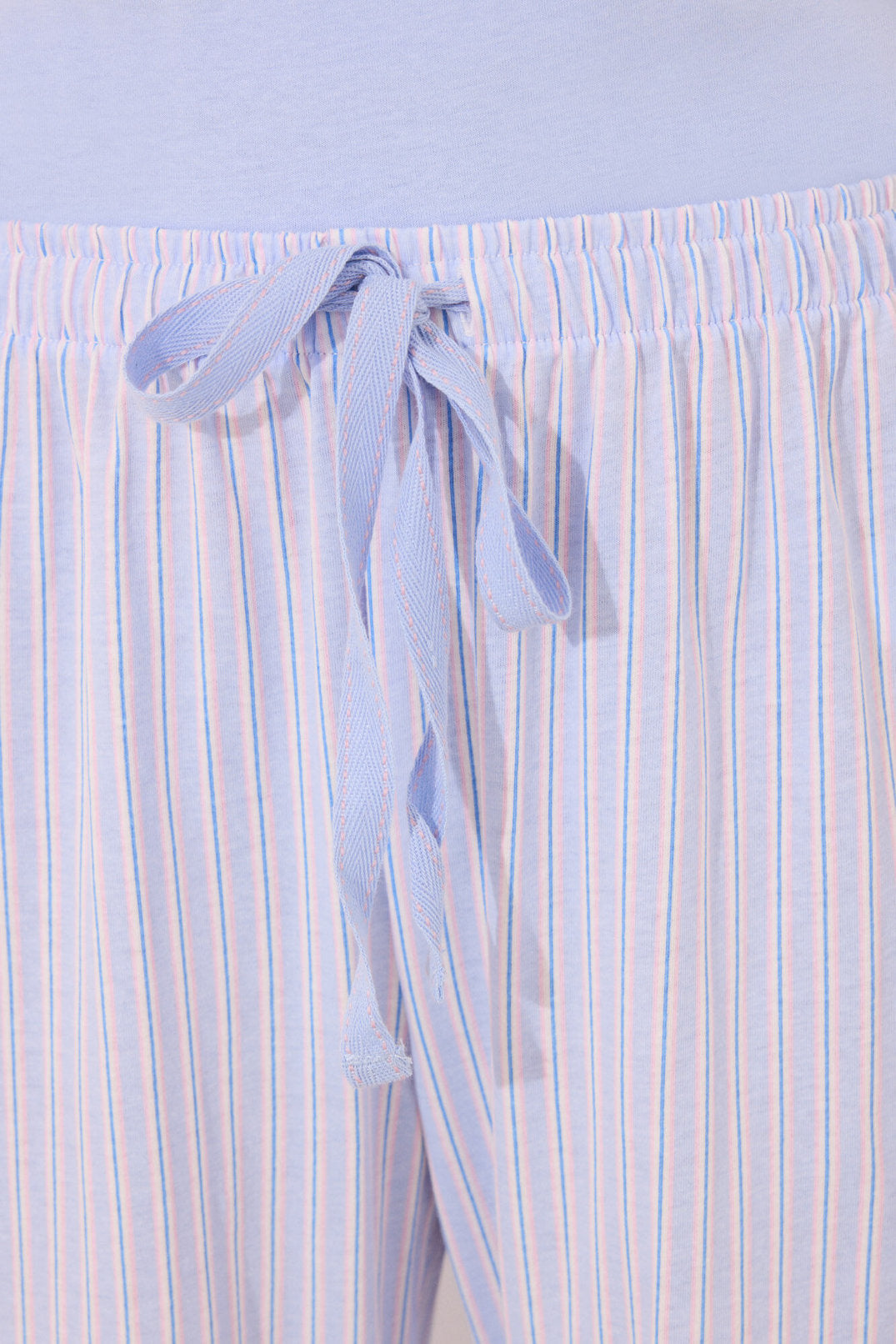 Women Secret_Capri Pyjamas 100% Cotton Blue Striped_3599189_16_02