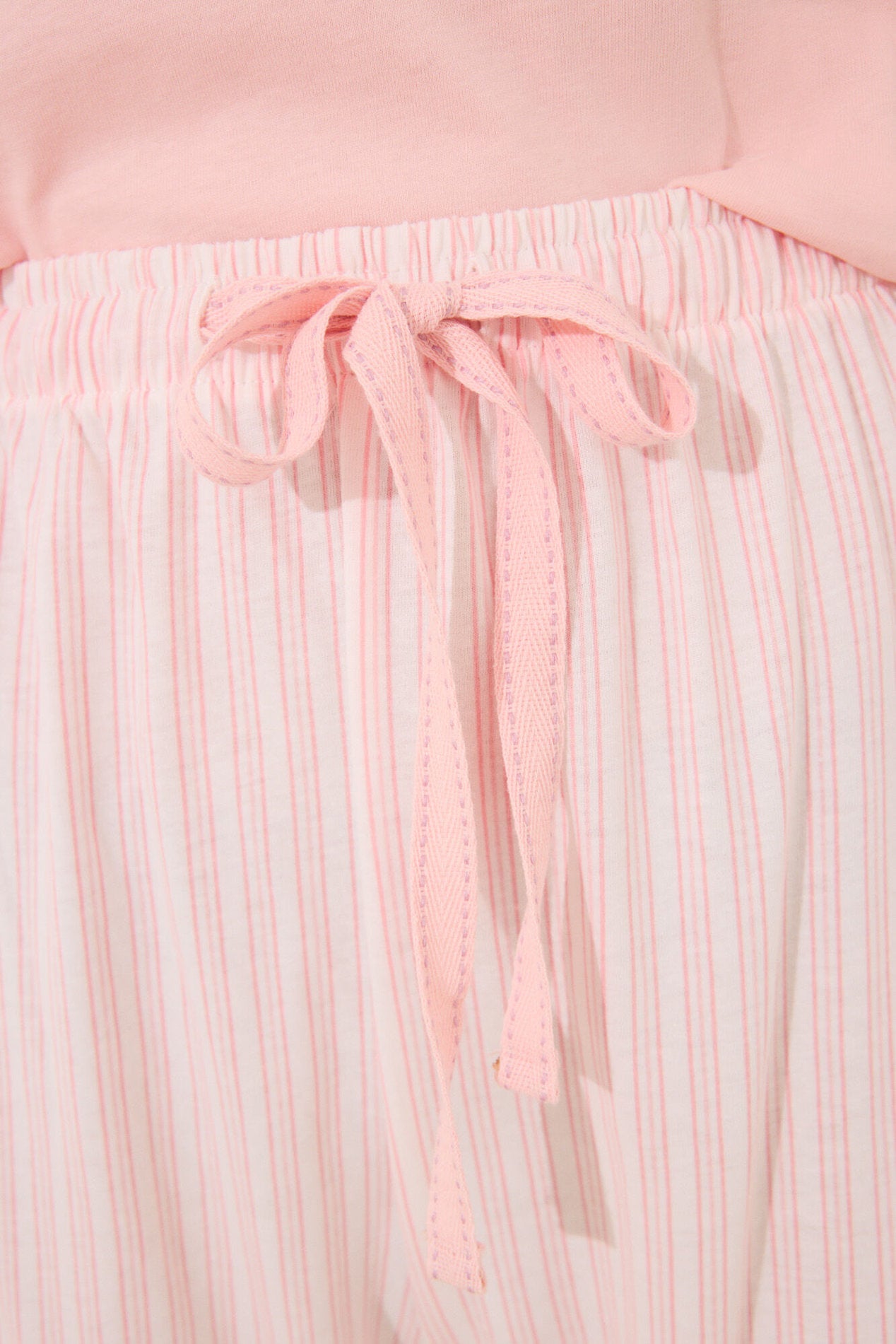 Women Secret_Capri Pyjamas 100% Cotton Orange Striped_3599190_66_04