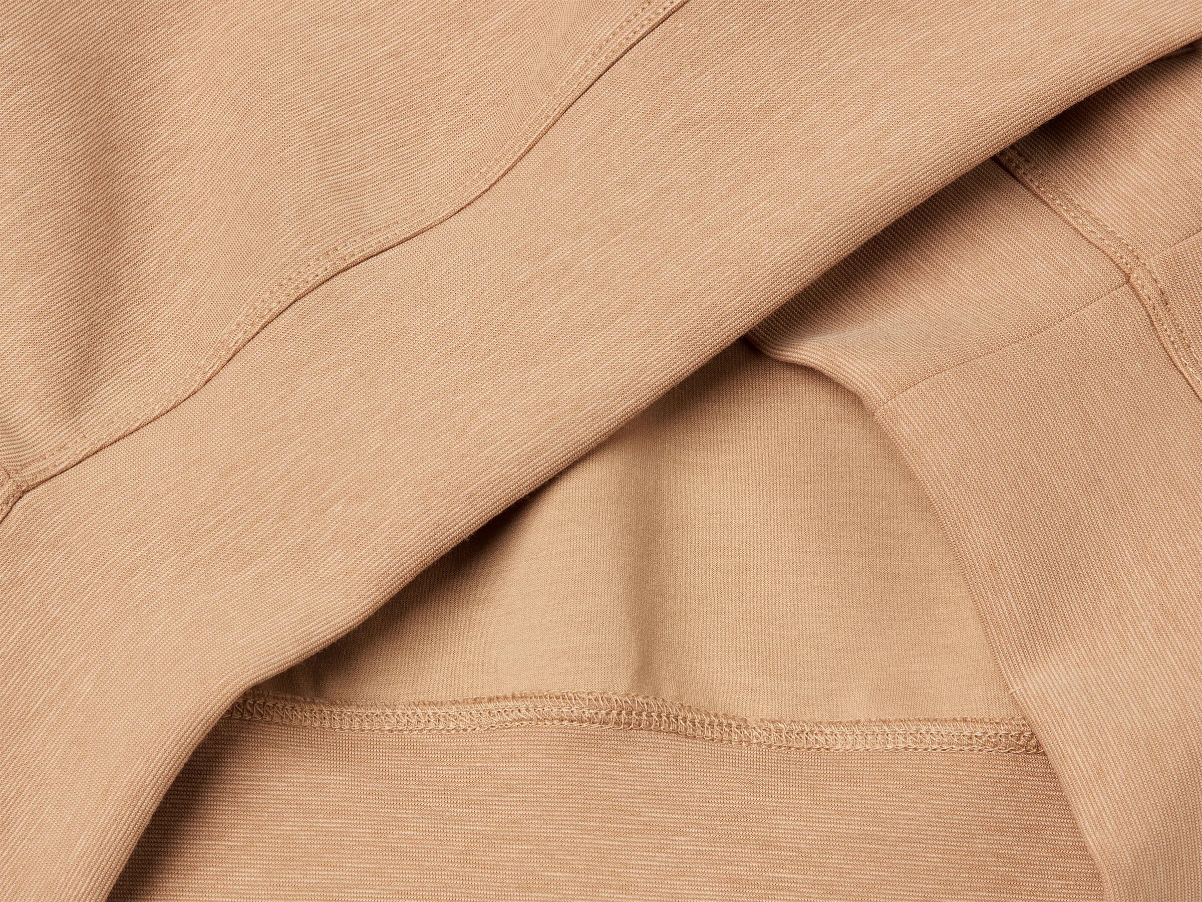 Benetton Camel Women Boxy Fit Sweatshirt with Crest on The Back SKU: 35B1D201G_21R Image 03