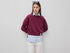 Benetton Burgundy Women Boxy Fit Sweatshirt with Crest on The Back SKU: 35B1D201G_299 Image 01